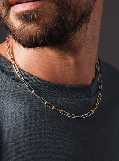 7mm Gold Figaro Chain Necklace for Men — WE ARE ALL SMITH