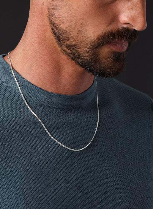 925 Sterling Silver Cuban Chain Necklace for Men