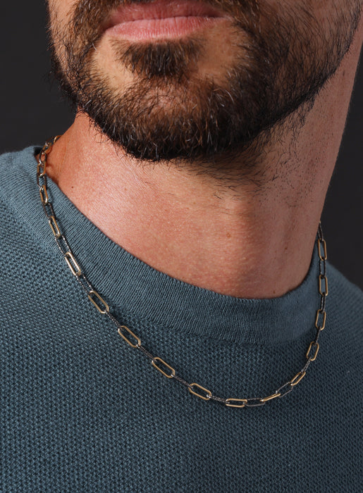 14k Gold Filled and Lasered Sterling Cable Chain Jewelry WE ARE ALL SMITH: Men's Jewelry & Clothing.   