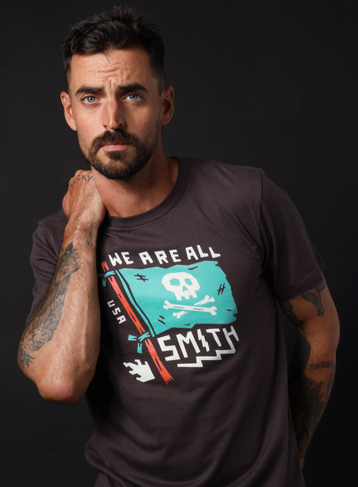 Brown We Are All Smith Banner Short Sleeve Unisex t-shirt  WE ARE ALL SMITH: Men's Jewelry & Clothing.   