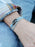 Blue + White Tactical Cord Bracelet for Men (Black Clasp - 19K) Bracelets We Are All Smith   