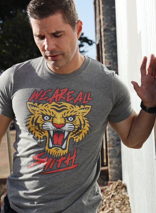 We Are All Smith Tiger Gray Short sleeve t-shirt  WE ARE ALL SMITH: Men's Jewelry & Clothing.   