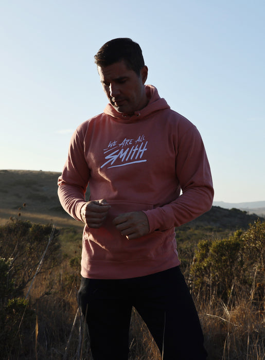 Dusty Rose WAAS logo Unisex Hoodie  WE ARE ALL SMITH: Men's Jewelry & Clothing.   