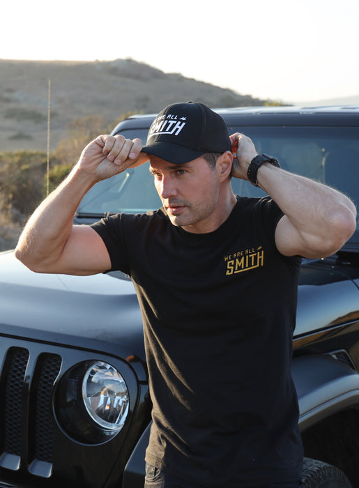 Closed-back black We Are All Smith trucker cap  WE ARE ALL SMITH: Men's Jewelry & Clothing.   