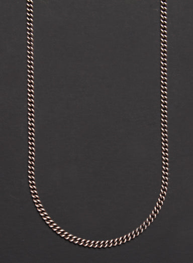 Oxidized sterling silver men's curb chain necklace chain  We Are All Smith   