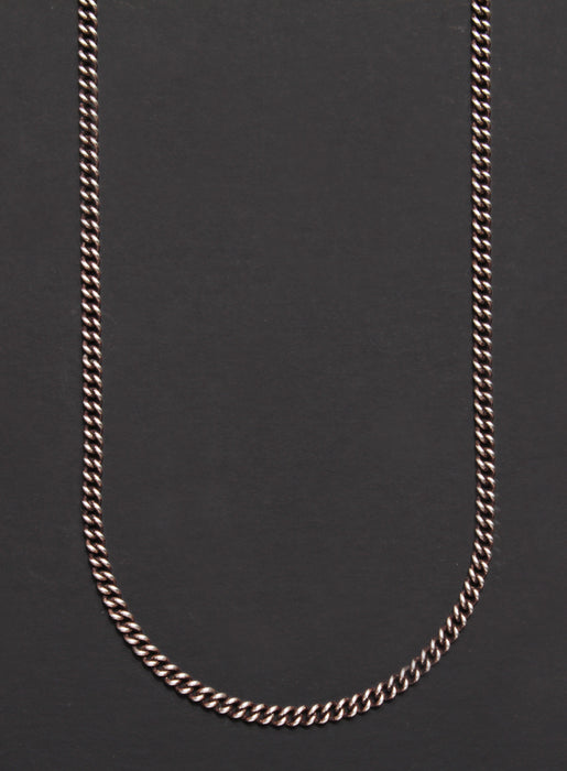 Oxidized sterling silver men s curb chain necklace chain