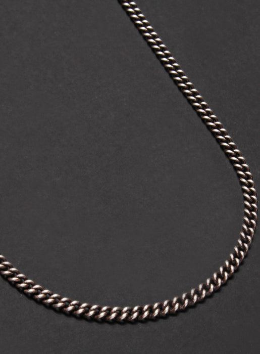 Oxidized sterling silver men's curb chain necklace chain  We Are All Smith   