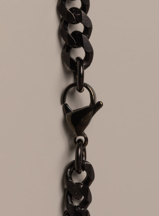 7mm Black Miami Cuban Chain for Men Necklaces WE ARE ALL SMITH: Men's Jewelry & Clothing.   