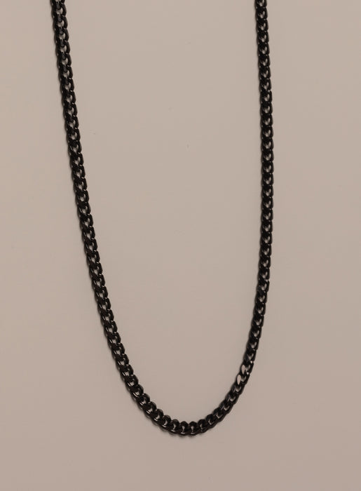 3.5mm black stainless steel cuban chain — WE ARE ALL SMITH