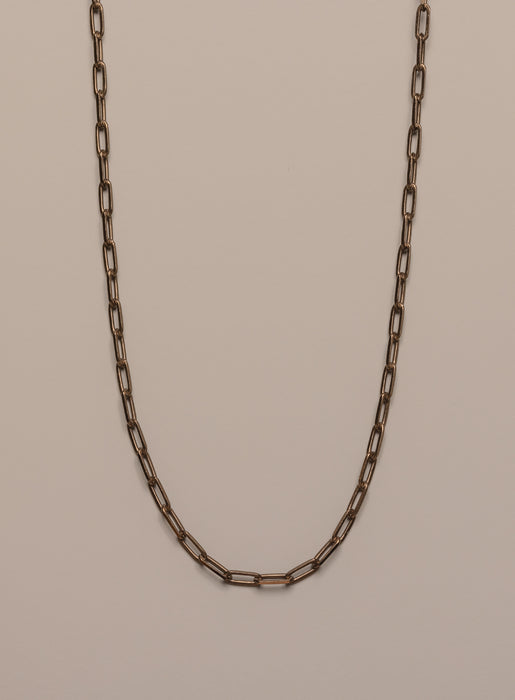 "Chocolate" Vermeil Gold Cable Chain Necklace for Men Jewelry WE ARE ALL SMITH: Men's Jewelry & Clothing.   