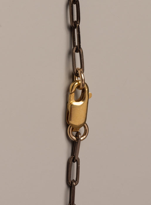 "Chocolate" Vermeil Gold Cable Chain Necklace for Men Jewelry WE ARE ALL SMITH: Men's Jewelry & Clothing.   