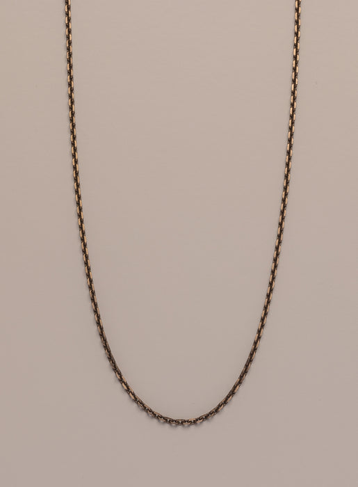 "Chocolate" Vermeil Gold Cable Chain Necklace for Men Jewelry WE ARE ALL SMITH: Men's Jewelry & Clothing.   