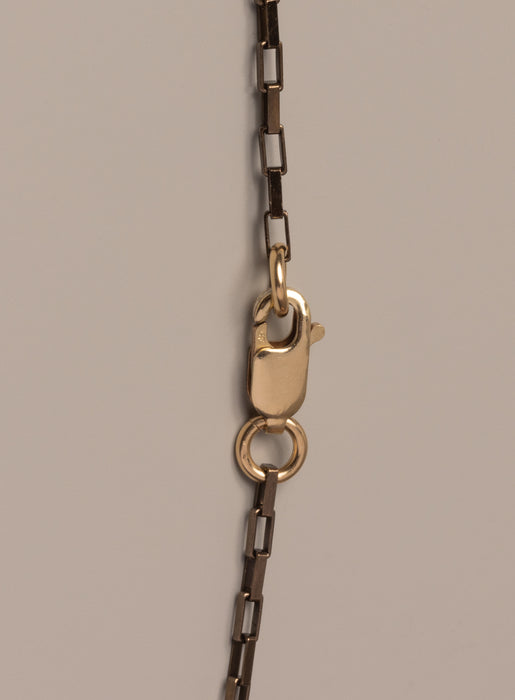 Elongated Cable "Chocolate" Vermeil Gold Chain Necklace for Men Jewelry WE ARE ALL SMITH: Men's Jewelry & Clothing.   