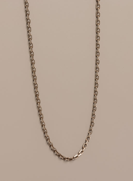 Oxidized Sterling + "Chocolate" Vermeil Gold Cable Chain Necklace Jewelry WE ARE ALL SMITH: Men's Jewelry & Clothing.   