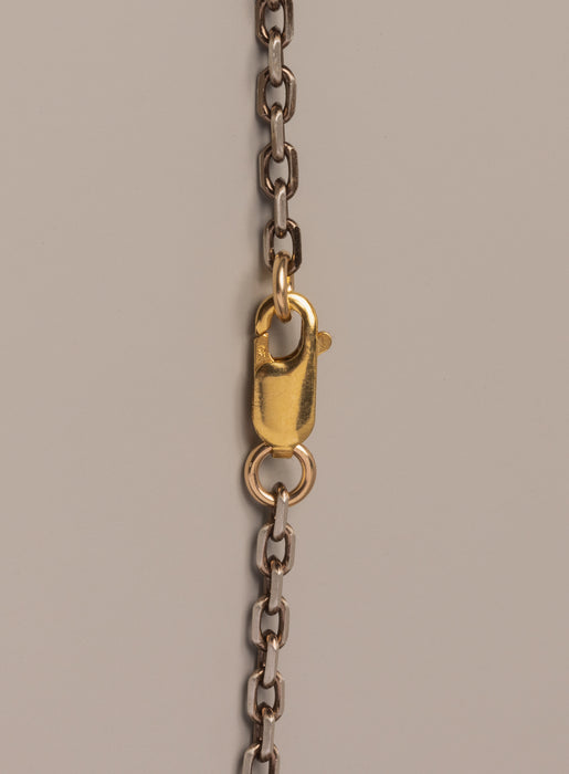 Oxidized Sterling + "Chocolate" Vermeil Gold Cable Chain Necklace Jewelry WE ARE ALL SMITH: Men's Jewelry & Clothing.   