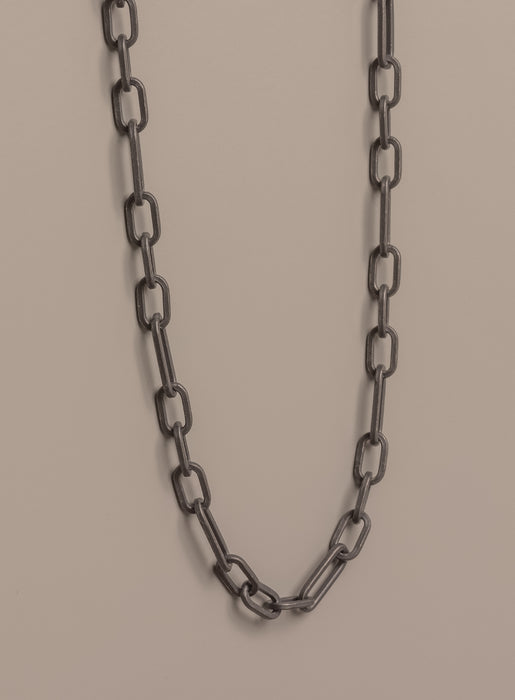 925 Titanium Coated Sterling Silver Figaro Inspired Chain Necklace for Men  WE ARE ALL SMITH: Men's Jewelry & Clothing.   