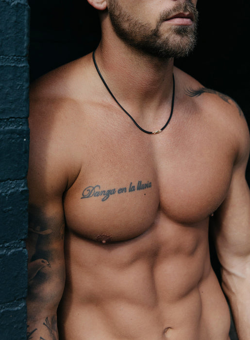 Black Titanium Curb Chain Necklace for Men Jewelry WE ARE ALL SMITH: Men's Jewelry & Clothing.   