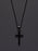 MEDIUM BLACK CROSS NECKLACE FOR MEN Jewelry We Are All Smith   
