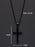 LARGE BLACK CROSS NECKLACE FOR MEN Jewelry We Are All Smith   