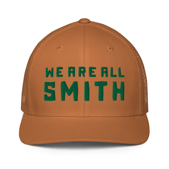 We Are All Smith Caramel + Green Mesh back trucker cap  WE ARE ALL SMITH: Men's Jewelry & Clothing. Default Title  