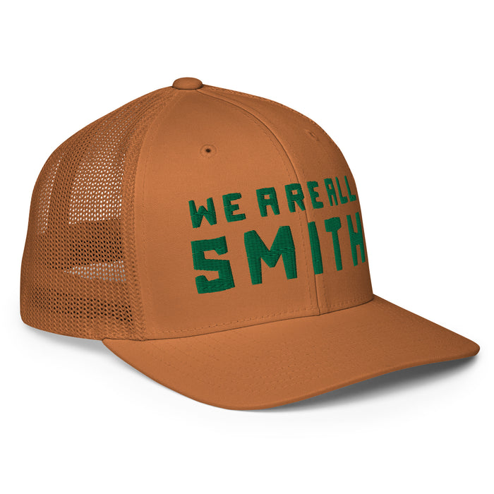 We Are All Smith Caramel + Green Mesh back trucker cap  WE ARE ALL SMITH: Men's Jewelry & Clothing.   