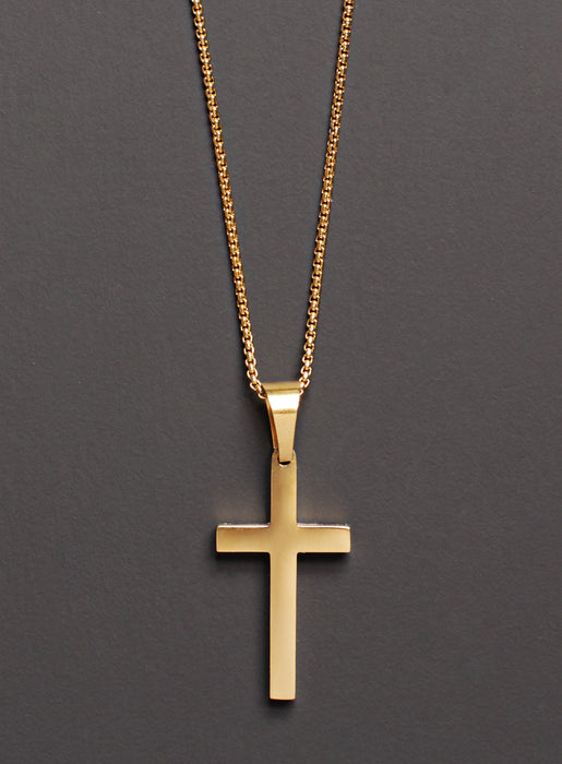 LARGE GOLD CROSS NECKLACE FOR MEN Jewelry We Are All Smith   