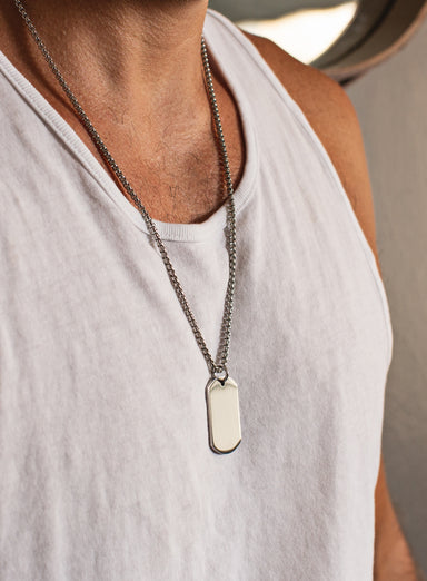 Stainless Steel Dog tag Necklace For Men Necklaces We Are All Smith   