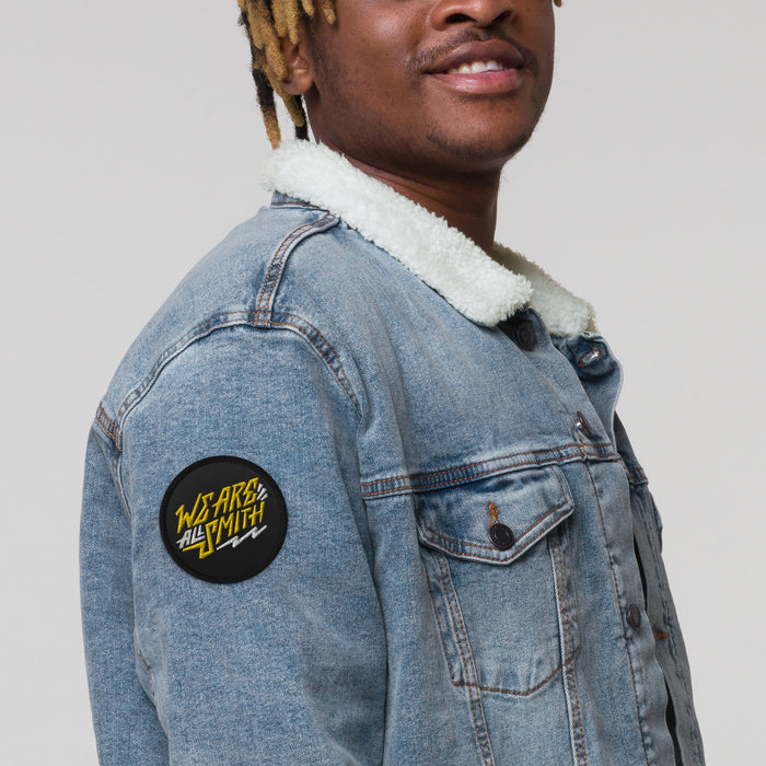 We Are All Smith Logo Embroidered Black Patch  WE ARE ALL SMITH: Men's Jewelry & Clothing. Default Title  