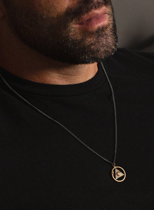 All seeing deals eye necklace mens