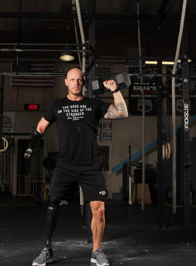 "The Gods are on the side of the Stronger" Black Short sleeve t-shirt  WE ARE ALL SMITH   