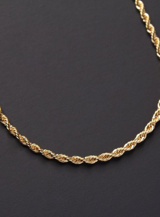 Men's gold plated stainless steel rope necklace Necklaces WE ARE ALL SMITH: Men's Jewelry & Clothing.   