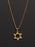 Gold Star of David Stainless Steel Necklace Necklaces WE ARE ALL SMITH: Men's Jewelry & Clothing.   