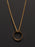 Gold Ring Necklace on rope style chain. Necklaces WE ARE ALL SMITH: Men's Jewelry & Clothing.   