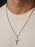 Waterproof Silver Crucifix Necklace Necklaces WE ARE ALL SMITH: Men's Jewelry & Clothing.   