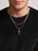 Waterproof Necklace set for men with Large Cross and rope chain Necklaces WE ARE ALL SMITH: Men's Jewelry & Clothing.   
