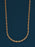 3mm gold plated  rope chain necklace for men Necklaces WE ARE ALL SMITH: Men's Jewelry & Clothing.   