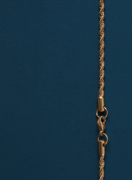 3mm gold plated  rope chain necklace for men Necklaces WE ARE ALL SMITH: Men's Jewelry & Clothing.   