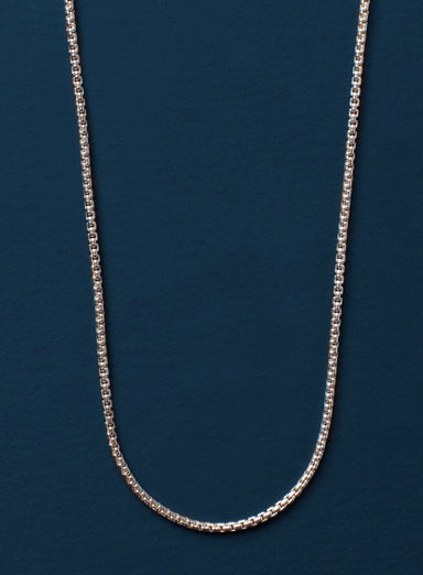 925 Sterling Silver Round box chain for Men Necklaces WE ARE ALL SMITH: Men's Jewelry & Clothing.   