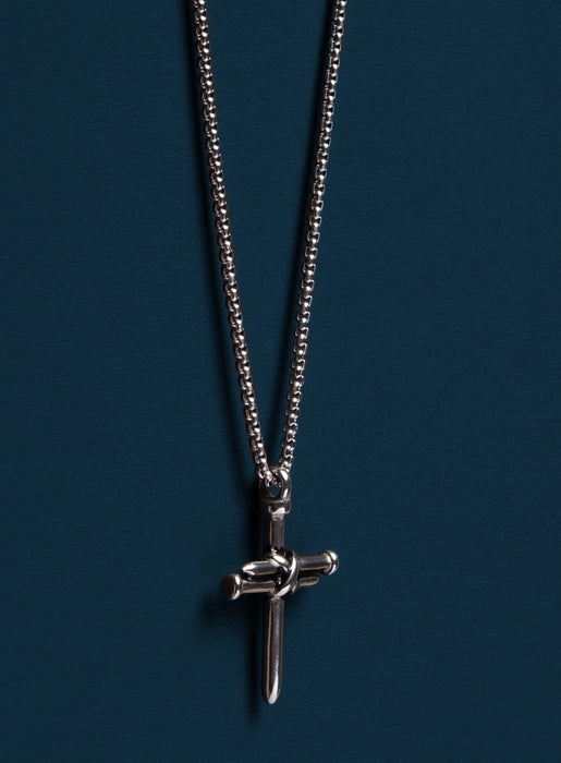 Sweatproof + Waterproof Men's Nail Cross Necklace Necklaces WE ARE ALL SMITH: Men's Jewelry & Clothing.   