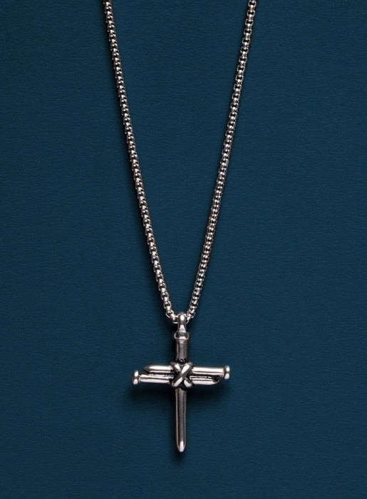 Waterproof Men's Nail Cross Necklace Necklaces WE ARE ALL SMITH: Men's Jewelry & Clothing.   