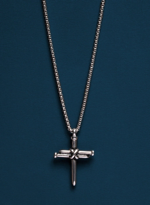 Waterproof Men's Nail Cross Necklace Necklaces WE ARE ALL SMITH: Men's Jewelry & Clothing.   