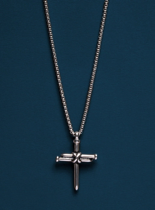 Waterproof Men's Nail Cross Necklace Necklaces WE ARE ALL SMITH: Men's Jewelry & Clothing.   