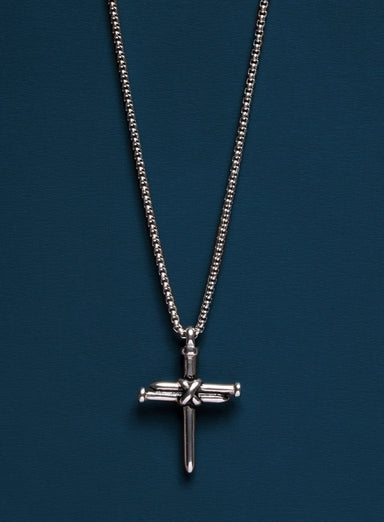 Sweatproof + Waterproof Men's Nail Cross Necklace Necklaces WE ARE ALL SMITH: Men's Jewelry & Clothing.   