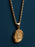 St. Christopher Round Medal on rope chain Necklaces WE ARE ALL SMITH: Men's Jewelry & Clothing.   