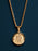 St. Christopher Round Medal on rope chain Necklaces WE ARE ALL SMITH: Men's Jewelry & Clothing.   