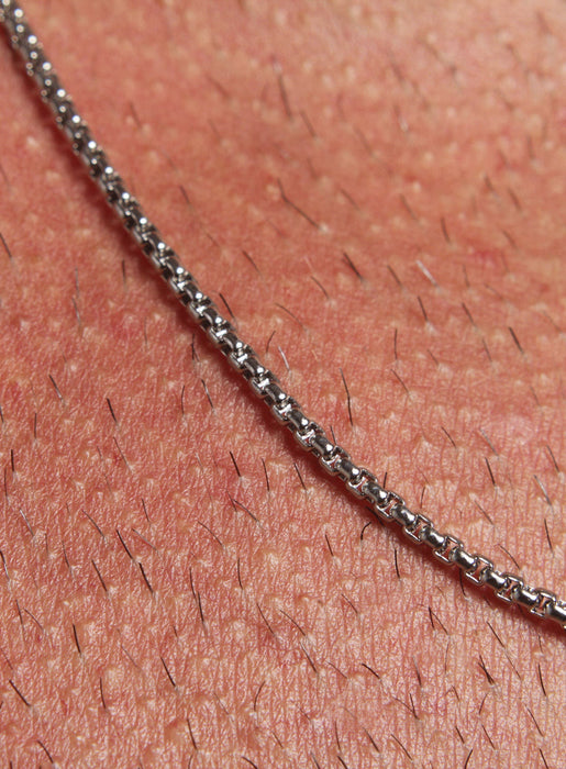 925 Sterling Silver Round box chain for Men Necklaces WE ARE ALL SMITH: Men's Jewelry & Clothing.   