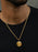 St. Christopher Round Medal on rope chain Necklaces WE ARE ALL SMITH: Men's Jewelry & Clothing.   