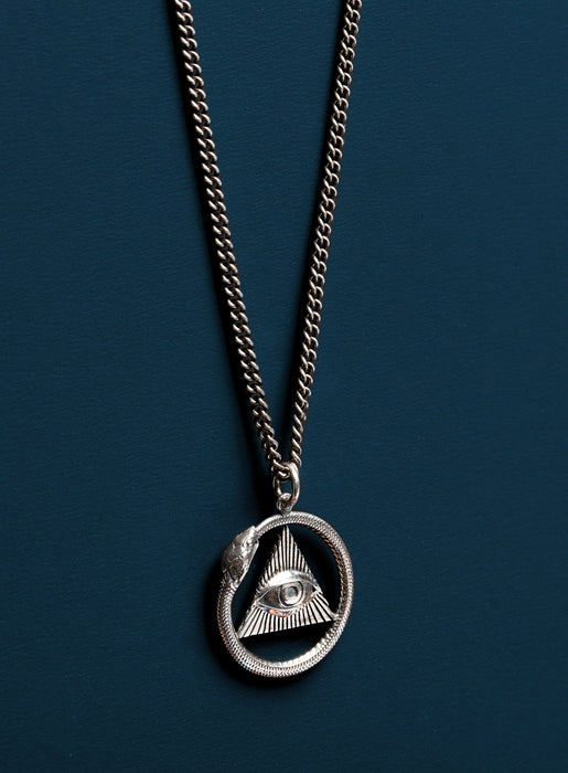 All Seeing Eye Ouroboros Snake Necklaces for Men Necklaces WE ARE ALL SMITH: Men's Jewelry & Clothing.   