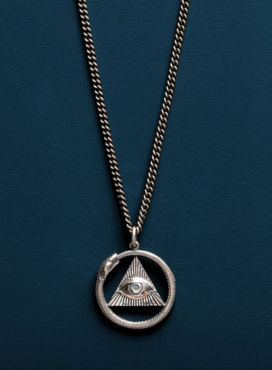 All Seeing Eye Ouroboros Snake Necklaces for Men Necklaces WE ARE ALL SMITH: Men's Jewelry & Clothing.   