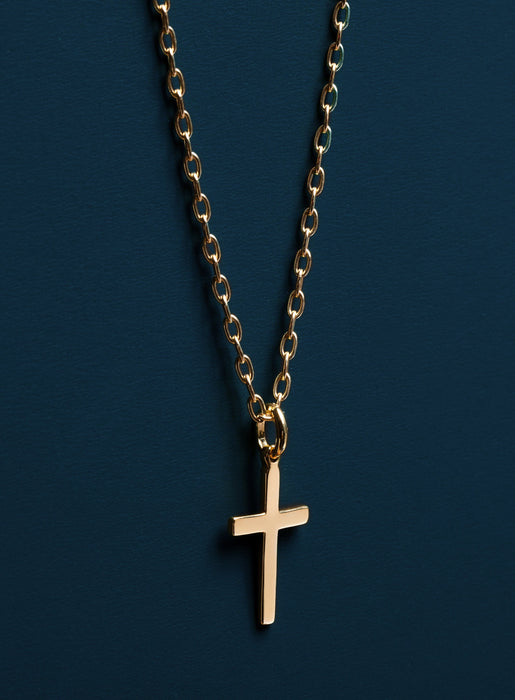 Gold Cross for Men on 14k Gold Filled Cable Chain Necklaces WE ARE ALL SMITH: Men's Jewelry & Clothing.   